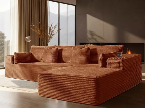 Vista 16 de Sofá modular de gran tamaño de 108 pulgadas, cómodo sofá deshuesado en forma de U para sala de estar, asientos extra profundos, sin montaje, sofá