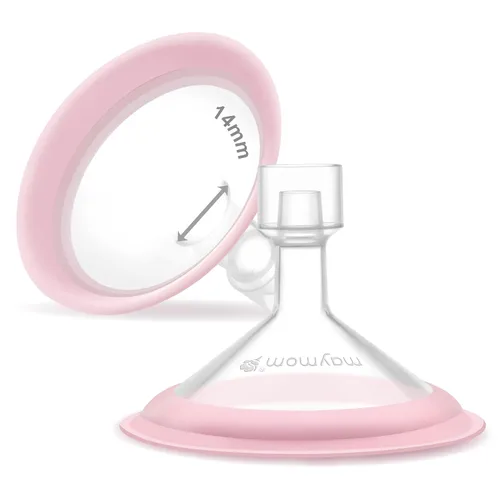 Vista 46 de Maymom MyFit Crater Series - Protector de pecho pequeño de 0.394 in con diseño de dos piezas compatible con piezas de bomba Medela; reemplazo