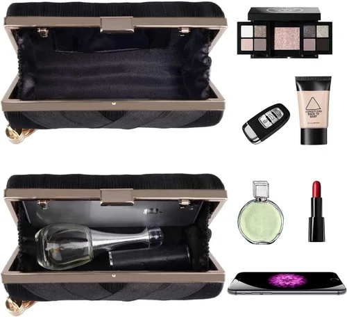 Vista 4 de Bolsos de noche con borlas para mujer, para bodas, bailes, salidas nocturnas, fiestas