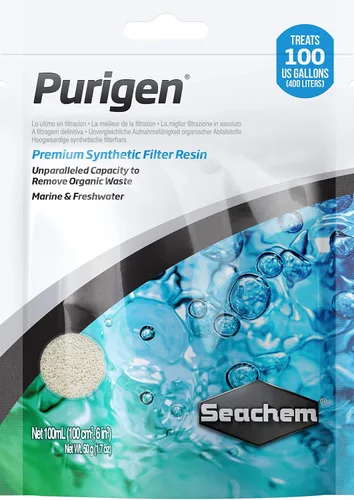 Vista 2 de Seachem Medios de filtración Purigen y PhosGuard