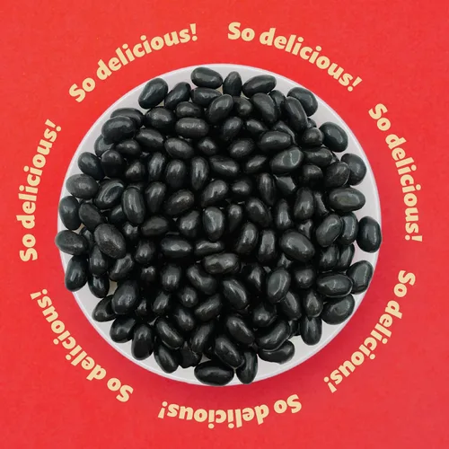 Vista 4 de Gomitas de regaliz negro, caramelo de regaliz, bolsa de 2 libras