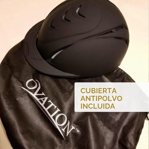 Vista 3 de Ovation Casco escolar de lujo (negro, mediano/mediano)