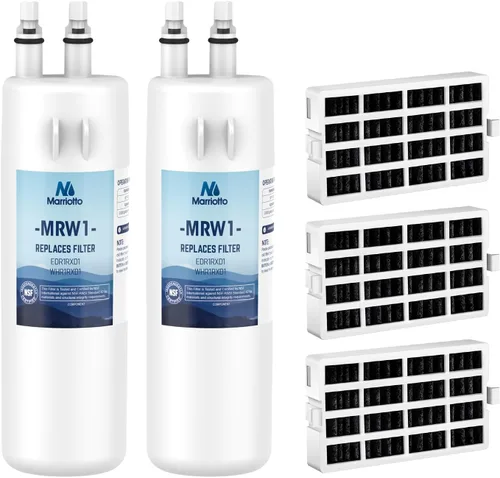 Vista 8 de MARRIOTTO EDR1RXD1 Filtro de agua para refrigerador compatible con Whirlpool W10295370A, WHR1RXD1, KAD1RXD1, Filtro 1, W10295370, P4RFWB, P8RFWB2L