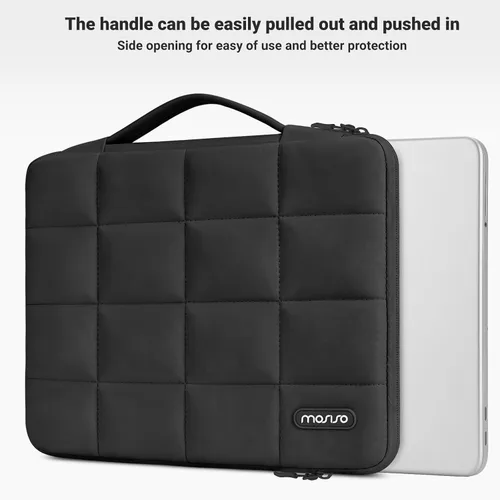 Vista 3 de MOSISO Funda compatible con MacBook Neo de 13 pulgadas versión 2026 A3404 Negro