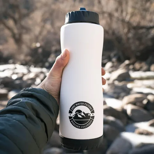 Vista 5 de Epic Water Filters Vostok Botella de agua aislada al vacío con filtro, fabricada en Estados Unidos, sin BPA, elimina el 99,9% de los contaminantes