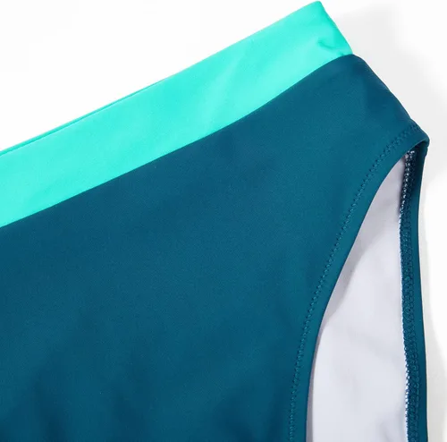 Vista 116 de MOOSLOVER Traje de baño de dos piezas con corte alto y cintura alta para mujer