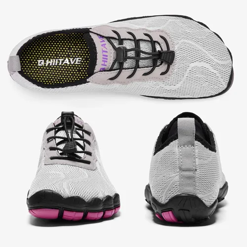 Vista 5 de HIITAVE - Zapatos de agua minimalistas para mujer, de secado rápido, para hacer natación, bucear, surfear, hacer deportes acuáticos, ir a
