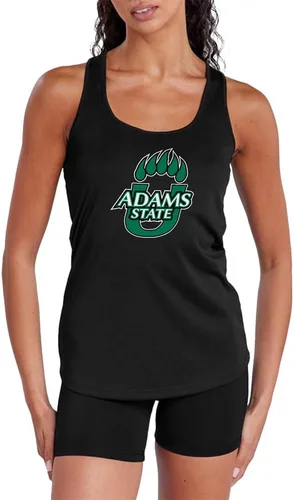 Vista 206 de Camiseta deportiva sin mangas oficial de NCAA Collegiate para mujer, con espalda cruzada, colección con logotipo primario