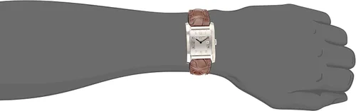 Vista 3 de Baume & Mercier Esfera Plateada Correa de piel color café reloj de la mujer # 10018