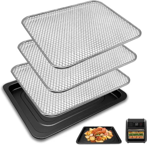Vista 8 de GCQ Piezas de repuesto para freidora de aire digital multifuncional Chefman, 17 ajustes preestablecidos de pantalla táctil Fry XL 10L 10 cuartos