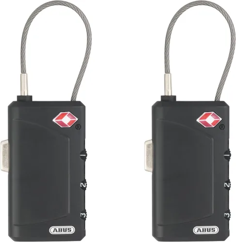 Vista 11 de ABUS 530944 Candado de cable certificado TSA 148/30 B, Negro -, Compacto