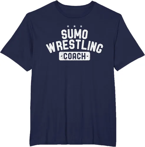 Vista 69 de Camiseta vintage de lucha libre Sumo Entrenador de lucha libre, Negro, S