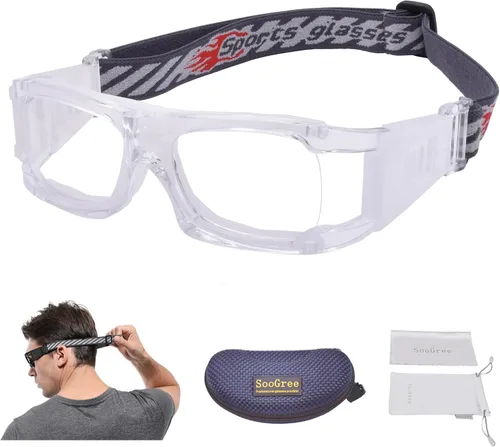 Vista 16 de SooGree Gafas protectoras de baloncesto y fútbol para hombres y mujeres