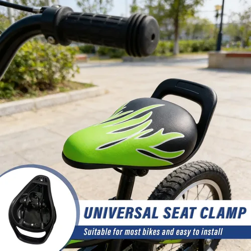 Vista 4 de Fancyes Asiento de bicicleta para niños con asa de repuesto para niños y niñas