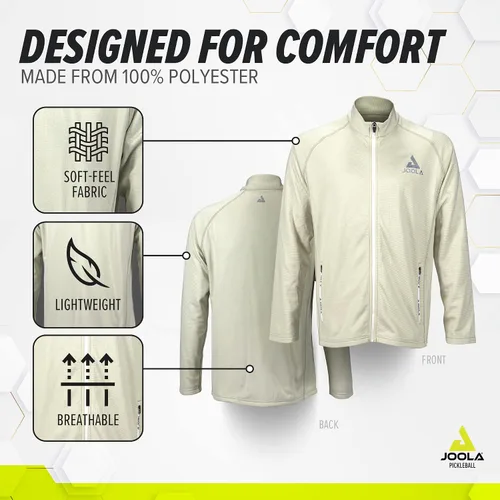 Vista 2 de JOOLA Ben Johns Victory - Chaqueta con cremallera completa para hombre