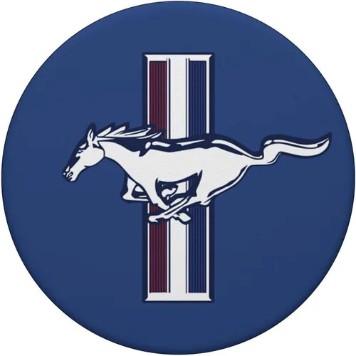 Vista 3 de Ford Mustang Logo PopSockets - Agarre y soporte para teléfonos y tabletas, Negro