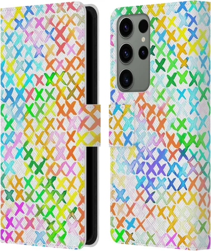 Vista 285 de Head Case Designs Officially Licensed Ninola Brushstrokes Multi Colorful Leather Wallet Case Compatible with Samsung Galaxy A07 4G