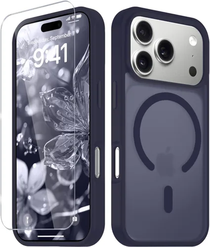 Vista 1006 de Funda para Google Pixel 10 Pro XL, cubierta magnética mate, color negro Fit for MagSafe, Screen Protector included, Shockproof Military Grade