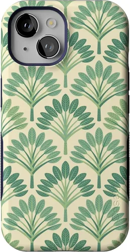 Vista 90 de Casely Funda para iPhone 15 Flores pintadas Frida Kahlo Floral Girly Funda atrevida Compatible con MagSafe