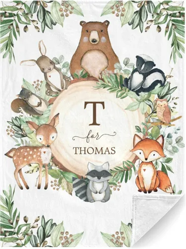 Vista 8 de Manta de bebé personalizada para niños y niñas, manta de bebé personalizada con nombre, regalos personalizados para baby shower, mantas recibidoras