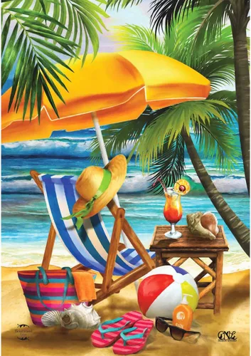 Vista 17 de Briarwood Lane Bandera de jardín de 12 x 18 para playa al aire libre, verano, bandera de jardín para exteriores