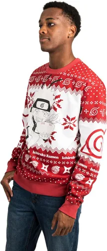 Vista 3 de Bioworld Naruto Ichiraku Ramen on Red Crew Neck Sudadera