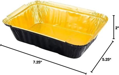 Vista 12 de Restaurantware Contenedores desechables de 16 onzas para llevar, 50 recipientes rectangulares para alimentos, con tapas de lunares, contenedores