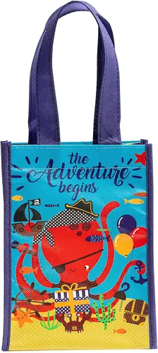 Vista 13 de Loveinside Bolsas de regalo medianas recicladas con asas, bolsa de regalo reutilizable para fiestas de cumpleaños para niños, bolsa de compras – 10