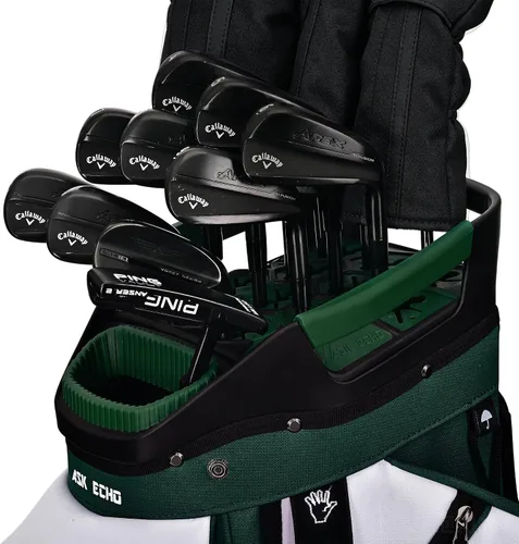 Vista 9 de ASK ECHO Soundless-Series - Bolsa para carrito de golf con 15 divisores, parte inferior con bloqueo de agarre