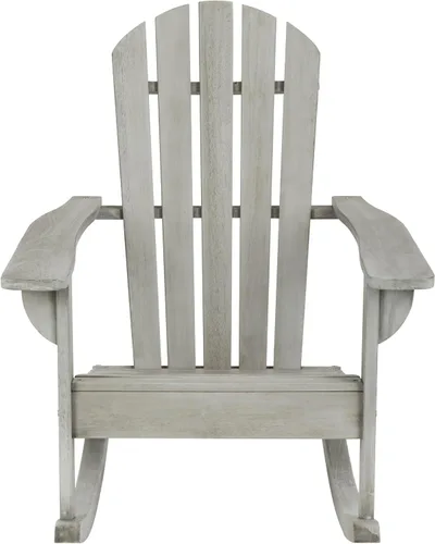 Vista 9 de SAFAVIEH Outdoor Collection Brizio - Mecedora Adirondack con listones negros
