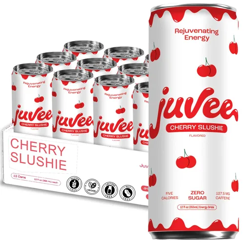 Vista 9 de Juvee Bebida energética rejuvenecedora, latas de 12 onzas, paquete de 12, sin azúcar, 128 mg de cafeína natural por lata, cero azúcar, baja