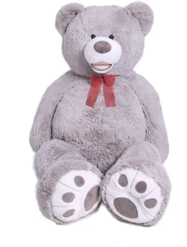 Vista 15 de HollyHOME Oso de peluche gigante de 5 pies con huellas grandes, regalo de San Valentín, 5 pies, color beige