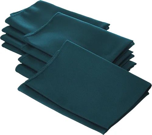 Vista 85 de LA Linen Paquete de 10 servilletas de popelina de poli, servilletas de tela suave, servilletas lavables y reutilizables, servilletas de mesa