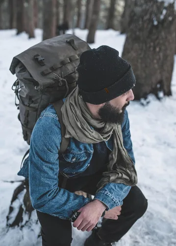 Vista 3 de Gorro para hombres y mujeres, tejido con puños, holgado, cálido, para uso diario, unisex, regalos para hombres, mujeres, novio