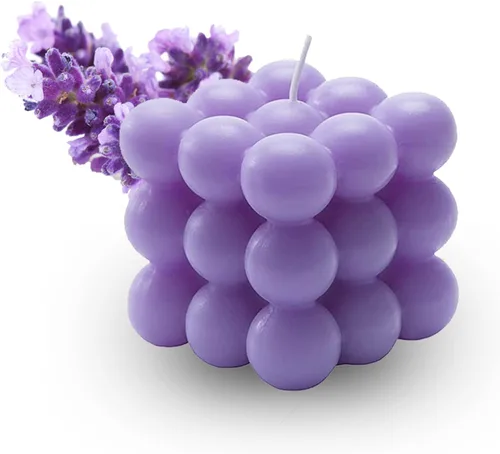 Vista 9 de Vela de burbujas, 4 velas de burbujas de cera de soja, juego de velas de burbujas perfumadas estéticas para decoración del hogar, dormitorio
