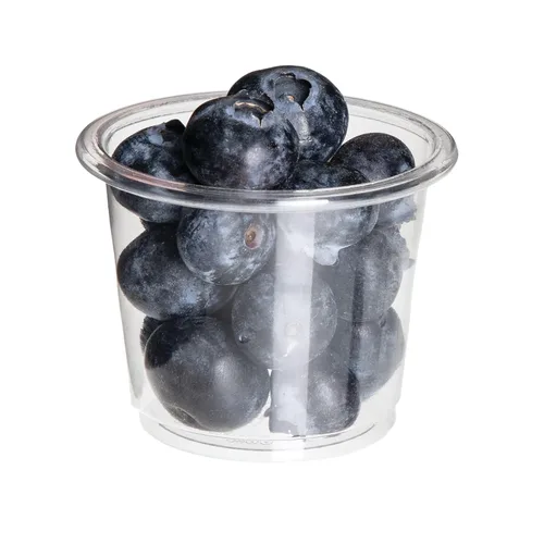 Vista 3 de ECO PRODUCTS Vasos pequeños de plástico PLA transparente compostable de 1 oz, caja de 5000, recipientes redondos para alimentos fríos, renovables a