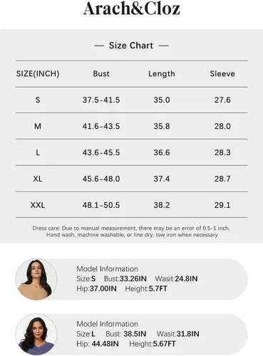 Vista 6 de Arach&Cloz Vestido de suéter de moda de otoño para mujer, de gran tamaño, cuello redondo, manga larga, suéter de punto, ropa de invierno