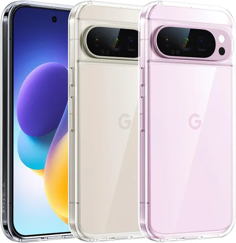 Vista 10 de TORRAS Funda a prueba de golpes para Google Pixel 9 Pro XL [prueba de caídas de grado militar de 16 pies], translúcida, delgada, protectora, Negro
