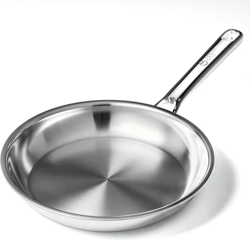 Vista 11 de COOKER KING Sartén de acero inoxidable de 8 pulgadas, pequeña sartén