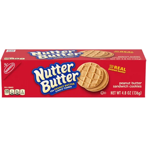 Vista 2 de Nutter Butter Galletas sándwich de mantequilla de maní, 4.8 onzas