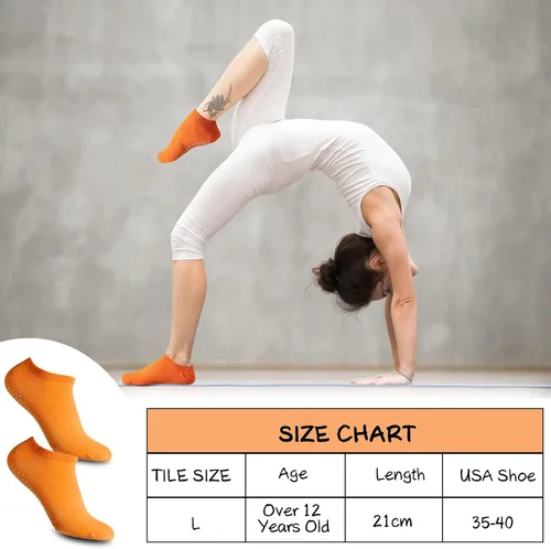 Vista 4 de SATINIOR 13 pares de calcetines atléticos antideslizantes con agarre pegajoso, calcetines deportivos para yoga, pilates, ballet, barre para mujeres