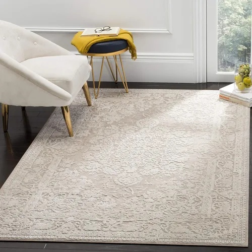 Vista 72 de SAFAVIEH - Alfombra decorativa de la colección Reflection - 2'3" x 3', color beige y crema, no desprende pelusa y fácil de limpiar, ideal