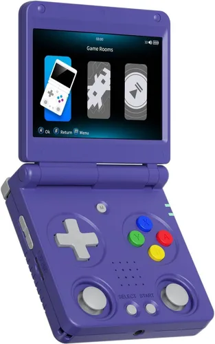 Vista 8 de RG34XXSP - Consola de juegos de mano retro RG34XX SP consola de juegos retro con 64G precargados más de 5000 juegos, batería de 3300 mAh, soporte