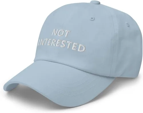 Vista 3 de Not Interested - Sombrero bordado para papá, divertido dicho humorístico