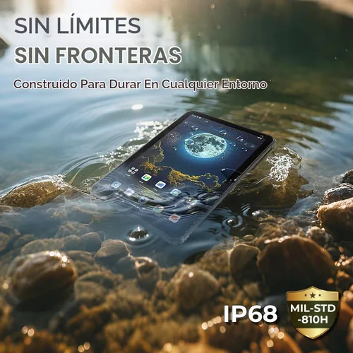 Vista 4 de MUNBYN - Tablet resistente Android 14 de 11 pulgadas para UTV, ILT02, protección 2Y