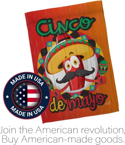 Vista 5 de Amigo Chili Cinco de Mayo Casa de Verano Fiesta Mexicana Cactus Piñata al aire libre Verano Sunny Decoración Banner Pequeño Jardín Patio Regalo
