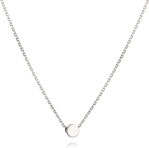 Vista 9 de Annika Bella Collar de cuentas pequeñas, collar de 14 pulgadas, gargantilla de cadena ajustable, gargantilla con dije de lunares, joyería de plata