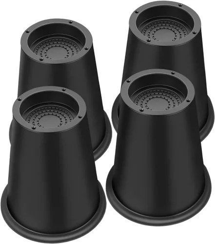 Vista 16 de ANNKUT Elevador de Cama de 1 Pulgada de Alta Resistencia, Elevador Redondo de Muebles para Cama, Escritorio, Mesa, Sofá, Soporte de Cama, Soporte
