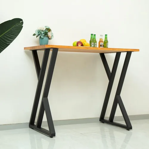 Vista 7 de Patas de mesa BOTAOYIYI de 36 pulgadas, patas de mesa de altura de mostrador Barra de metal de alta base de acero para cocina o al aire libre