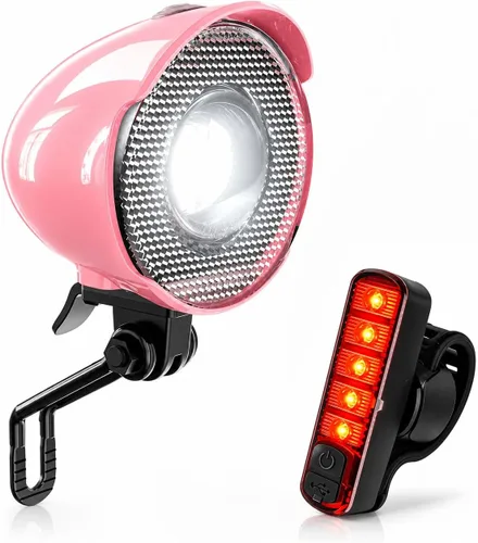 Vista 9 de Retro Vintage Bike Front Light New Version 350Lumen High-Brightness Headlights IPX6 Waterproof Classic Retro Night Riding Safety Bicycle Headlights